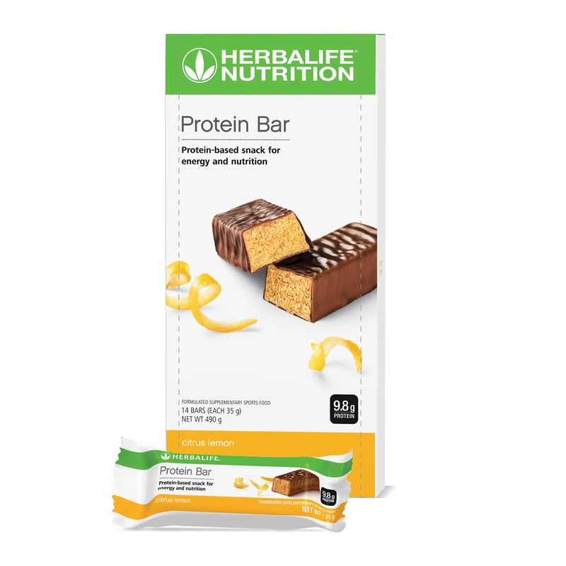 Herbalife Protein Bars Citrus Lemon 14 x 35 g bars per box