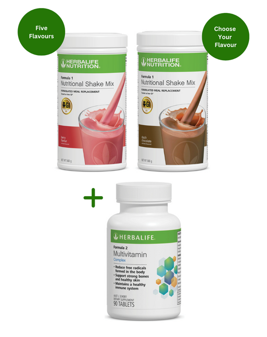 Combo: 2 x Formula 1 Shake Mixes + Multivitamin Complex